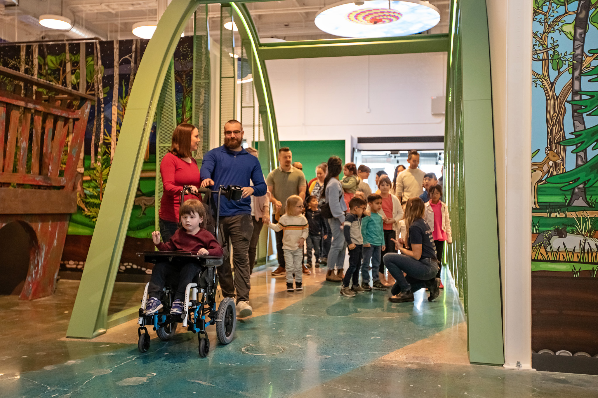 People Entering Museum