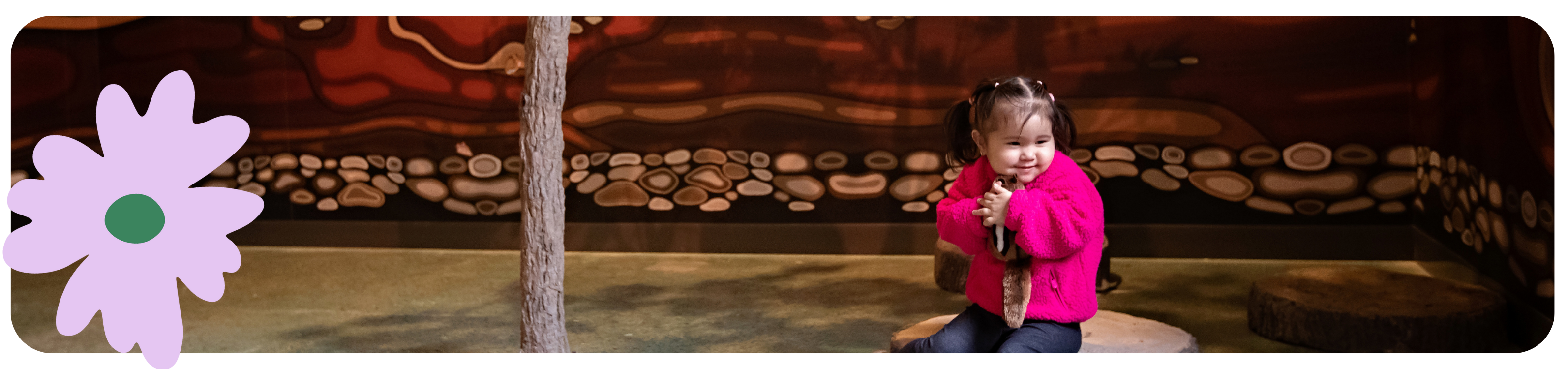 Baby in Branching Out Exhibit at the London Children's Museum