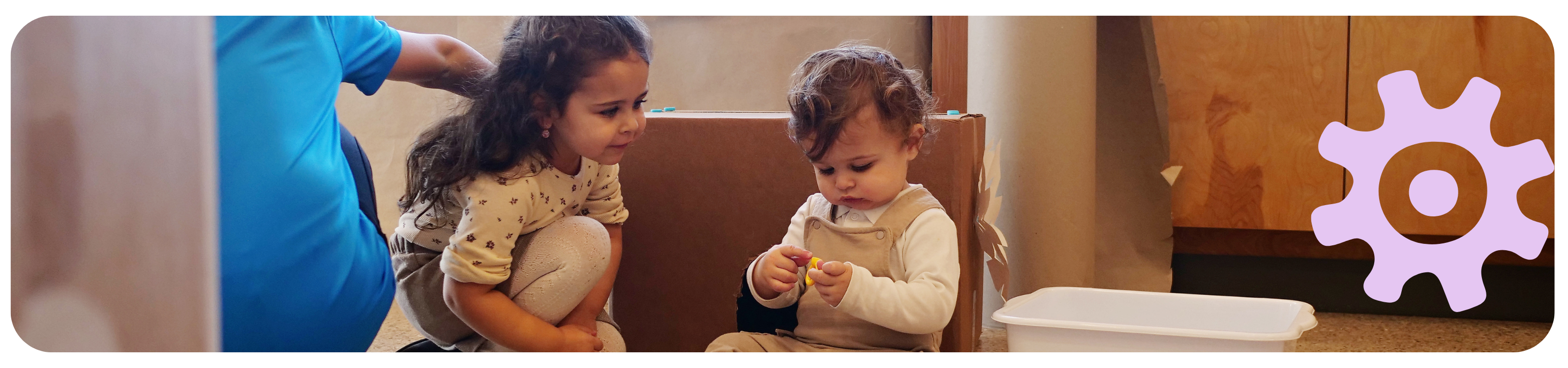 Baby in Discovery Lab Exhibit at the London Children's Museum