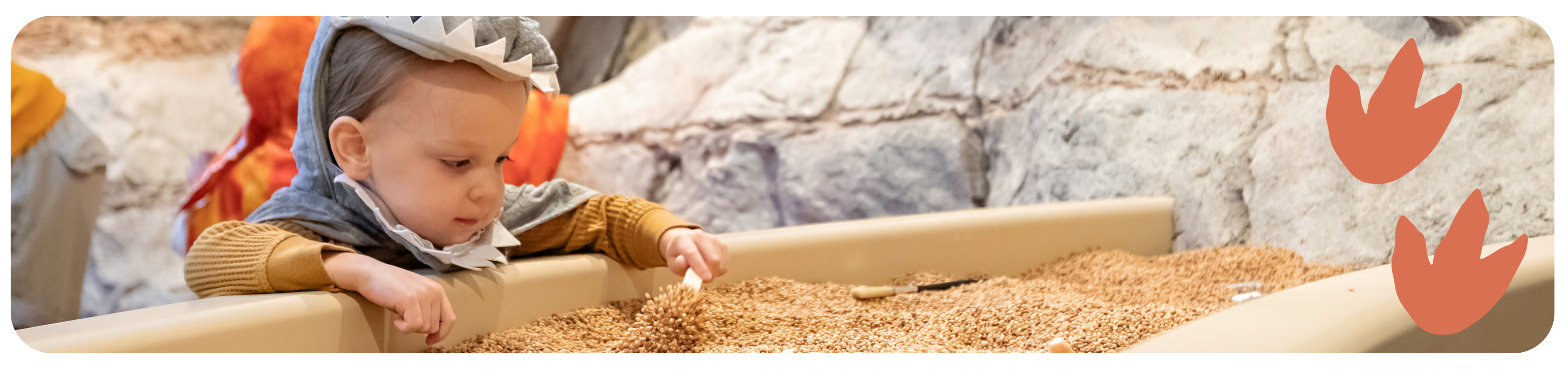 Baby in Unearthed Exhibit at the London Children's Museum