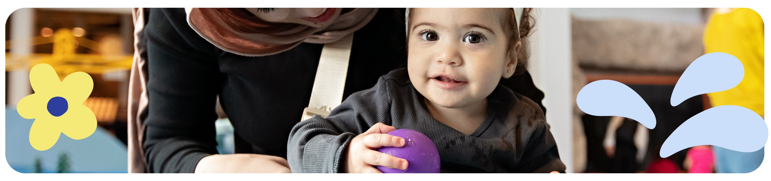 Baby in STREAM Exhibit at the London Children's Museum