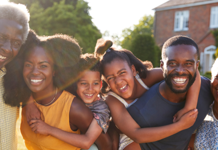 multi-generational black family