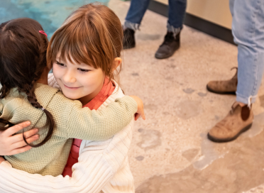 Children Hugging