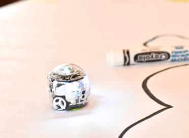 Ozobot and markers in Discovery Lab