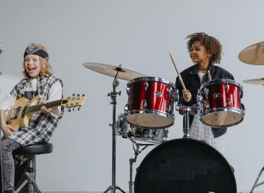 kids playing instruments
