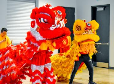Hua An Lion Dance Group at the London Children's Museum