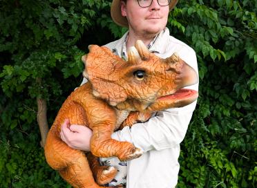 Twiggy the Baby Triceratops at the London Children's Museum