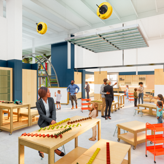 Discovery Lab: An interdisciplinary space designed for visitors to take part in STEAM-based creativity through tinkering, making, crafting, designing, experimenting, and hacking. 
